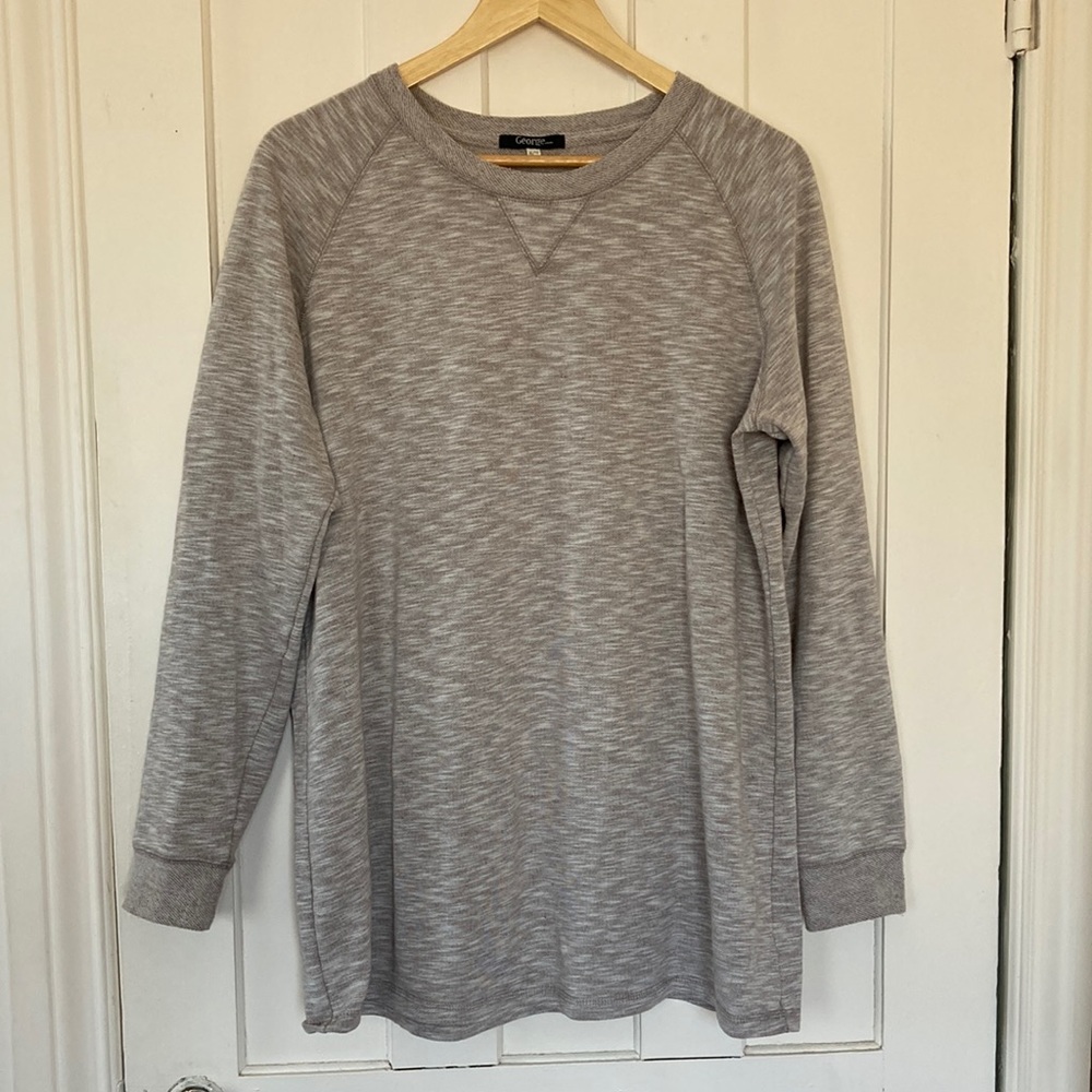 Heathered Oatmeal Crew Neck Sweatshirt